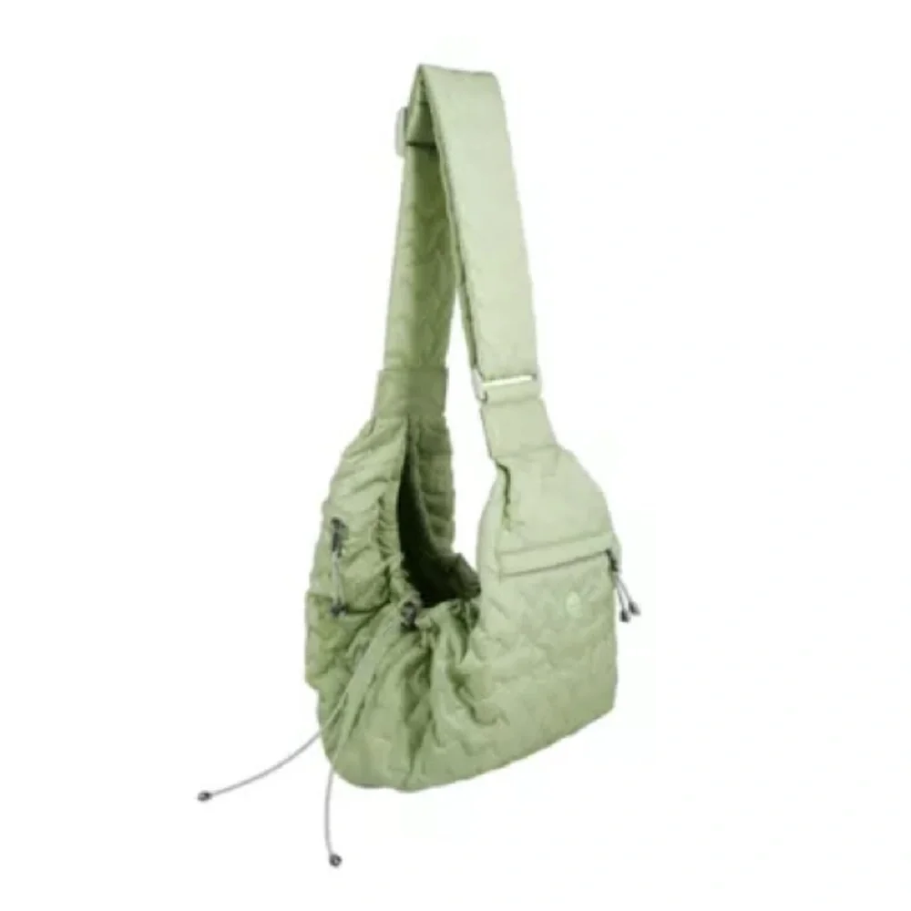 Top Paw Green Quilted Pet Sling - 0S - Smaller Dog